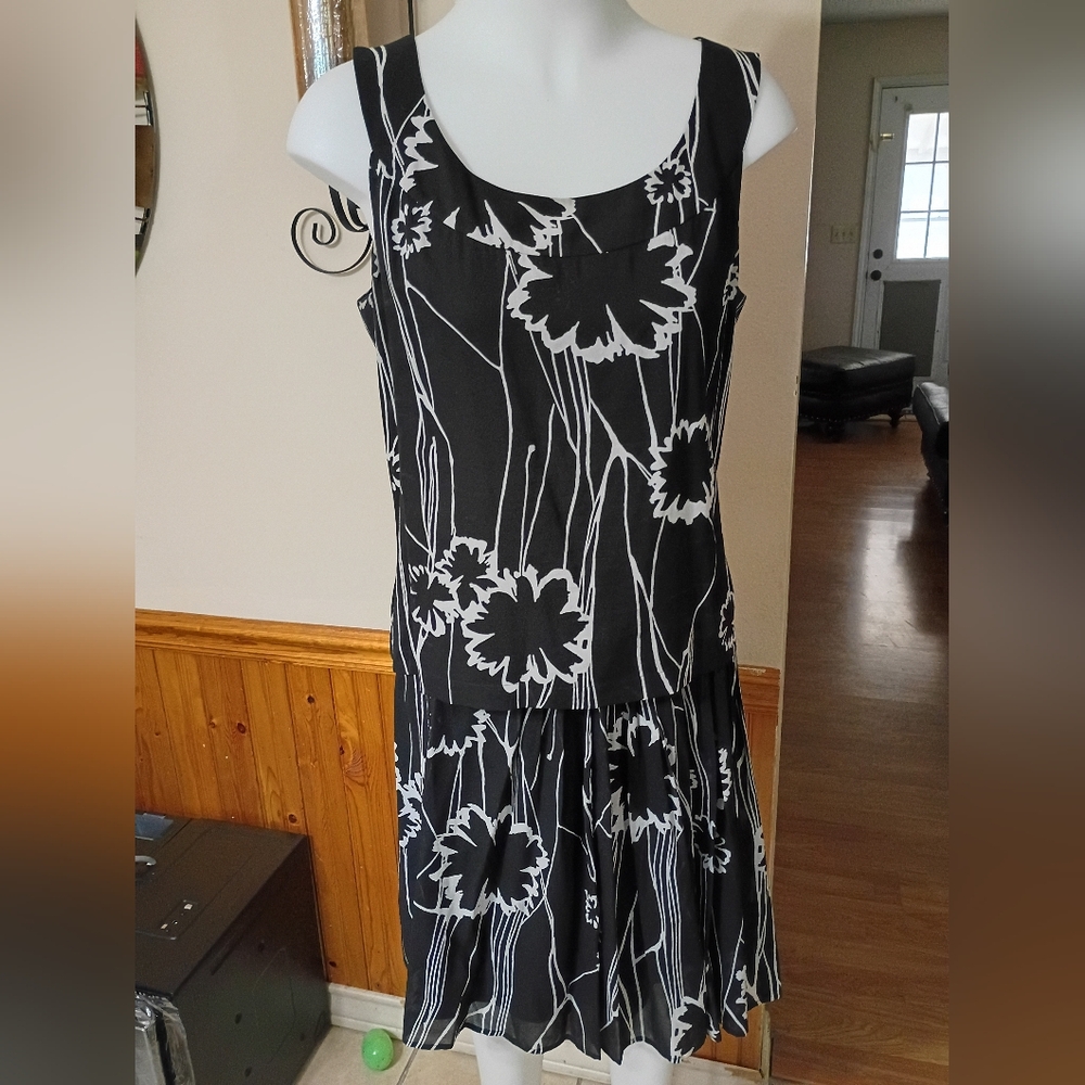 St. John Silk Skirt Set